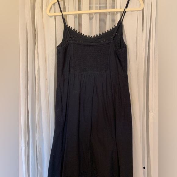 Black Old Navy linen / cotton midi dress, size S/P - Picture 2 of 6